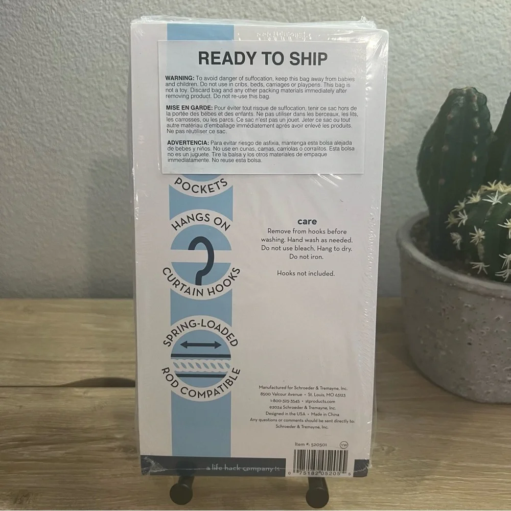 S&T Inc Mesh Shower Organizer Caddy 7 Pocket Hanging Bathroom Storage White